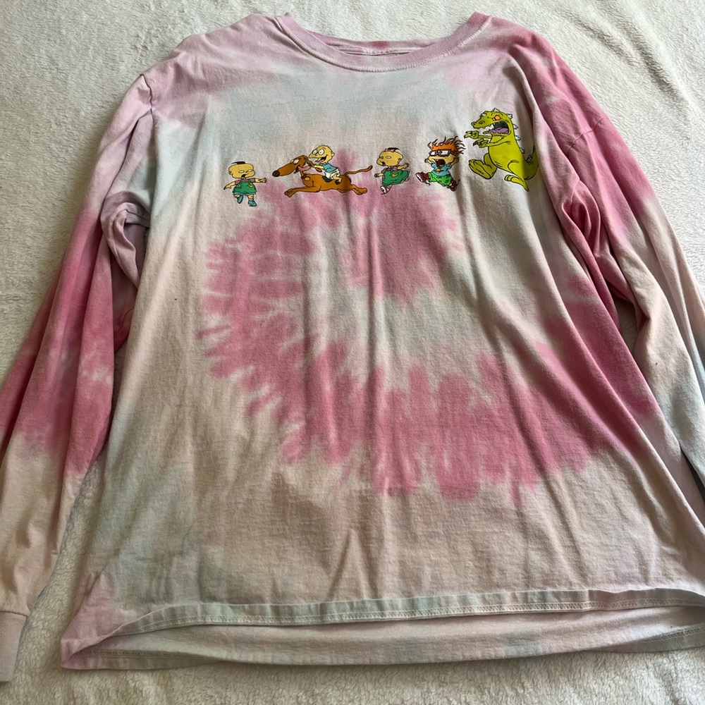 nickelodeon long sleeve tee rugrat theme size medium/large